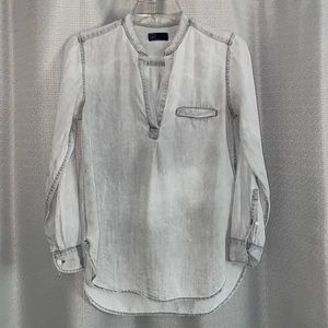 Grey smock shirt from gap